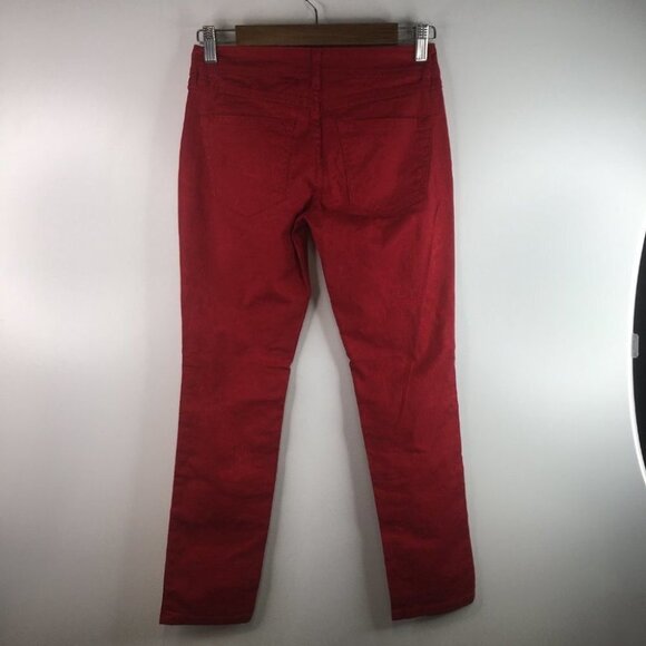 Inc Denim Petite Glamorous Red Skinny Leg Regular Fit Jeans Size 2P. NWT - Picture 6 of 13